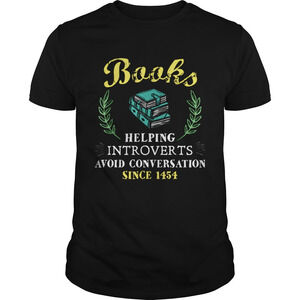 Book Reader Helping Introverts Avoid Conversation Shirt